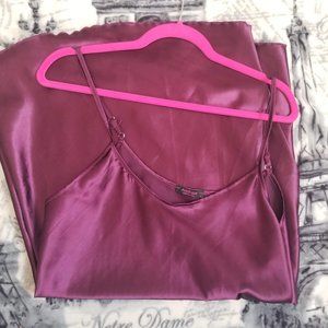 Avid Love Purple Satin Chemise Slip Nightie